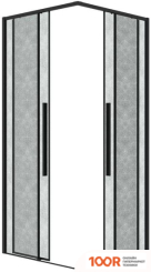 Grossman GALAXY 70X195 1/2.K33.01.70.21.02 (ЧЕРНЫЙ МАТОВЫЙ/ШИНШИЛЛА СТЕКЛО) (55848)