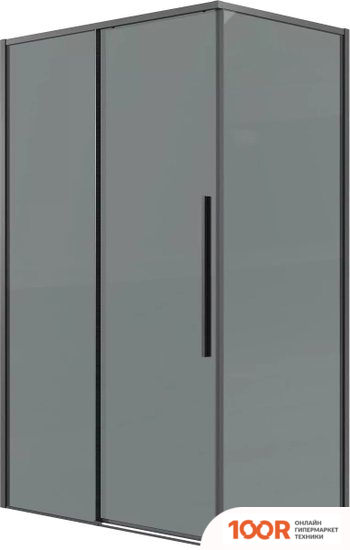 Grossman GALAXY 130X90X195 120.K33.01.1390.42.10 (ГРАФИТ САТИН/ТОНИРОВАННОЕ СТЕКЛО) (55817)