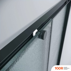 Grossman GALAXY 110Х80Х195 300.K33.01.11R80L.21.02 (ЧЕРНЫЙ МАТОВЫЙ/СТЕКЛО ШИНШИЛЛА) (55745)