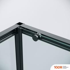 Grossman GALAXY 110X90X195 120.K33.01.1190.21.00 (ЧЕРНЫЙ МАТОВЫЙ/СТЕКЛО ПРОЗРАЧНОЕ) (55731)