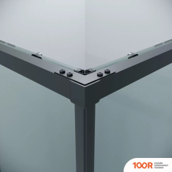 Grossman GALAXY 110X80X195 300.K33.01.1180.21.00 (ЧЕРНЫЙ МАТОВЫЙ/ПРОЗРАЧНОЕ СТЕКЛО) (55724)