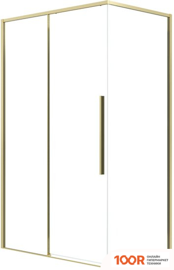 Grossman GALAXY 110X80X195 120.K33.01.1180.32.00 (ЗОЛОТО САТИН/ПРОЗРАЧНОЕ СТЕКЛО) (55719)