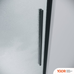 Grossman GALAXY 110X195 1/2.K33.01.11L.21.02 (ЧЕРНЫЙ МАТОВЫЙ/СТЕКЛО ШИНШИЛЛА) (55696)