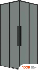 Grossman GALAXY 110X100X195 300.K33.01.1110.21.10 (ЧЕРНЫЙ МАТОВЫЙ/ТОНИРОВАННОЕ СТЕКЛО) (55685)