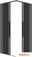 Grossman GALAXY 110X100X195 300.K33.01.1110.21.10 (ЧЕРНЫЙ МАТОВЫЙ/ТОНИРОВАННОЕ СТЕКЛО) (55685)