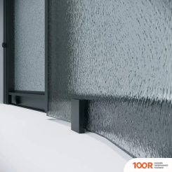 Grossman COSMO 80X80X195 301.K33.02.8080.21.02 (ЧЕРНЫЙ МАТОВЫЙ/ШИНШИЛЛА СТЕКЛО) (55544)