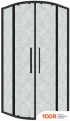 Grossman COSMO 80X80X195 301.K33.02.8080.21.02 (ЧЕРНЫЙ МАТОВЫЙ/ШИНШИЛЛА СТЕКЛО) (55544)