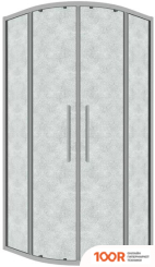 Grossman COSMO 80X80X195 301.K33.02.8080.10.02 (ХРОМ/ШИНШИЛЛА СТЕКЛО) (55542)