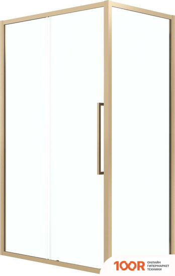 Grossman COSMO 120X70X195 120.K33.02.1270.32.00 (ЗОЛОТО САТИН/СТЕКЛО ПРОЗРАЧНОЕ) (55468)