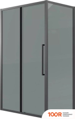 Grossman COSMO 110X90X195 120.K33.02.1190.21.10 (ЧЕРНЫЙ МАТОВЫЙ/ТОНИРОВАННОЕ СТЕКЛО) (55453)