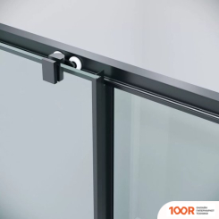 Grossman COSMO 110X90X195 120.K33.02.1190.21.00 (ЧЕРНЫЙ МАТОВЫЙ/ПРОЗРАЧНОЕ СТЕКЛО) (55451)