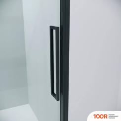 Grossman COSMO 110X90X195 120.K33.02.1190.21.00 (ЧЕРНЫЙ МАТОВЫЙ/ПРОЗРАЧНОЕ СТЕКЛО) (55451)