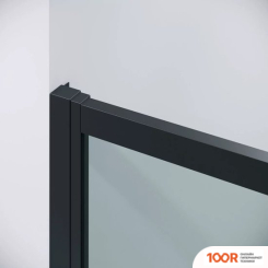 Grossman COSMO 110X90X195 120.K33.02.1190.21.00 (ЧЕРНЫЙ МАТОВЫЙ/ПРОЗРАЧНОЕ СТЕКЛО) (55451)