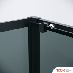 Grossman COSMO 110X80X195 120.K33.02.1180.21.10 (ЧЕРНЫЙ МАТОВЫЙ/ТОНИРОВАННО СТЕКЛО) (55446)