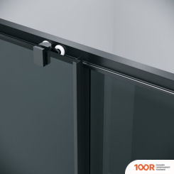 Grossman COSMO 110X80X195 120.K33.02.1180.21.10 (ЧЕРНЫЙ МАТОВЫЙ/ТОНИРОВАННО СТЕКЛО) (55446)