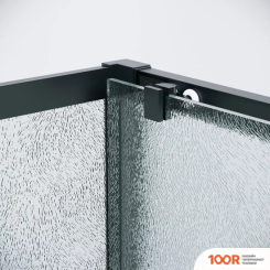 Grossman COSMO 110X80X195 120.K33.02.1180.21.02 (ЧЕРНЫЙ МАТОВЫЙ/ШИНШИЛЛА СТЕКЛО) (55445)