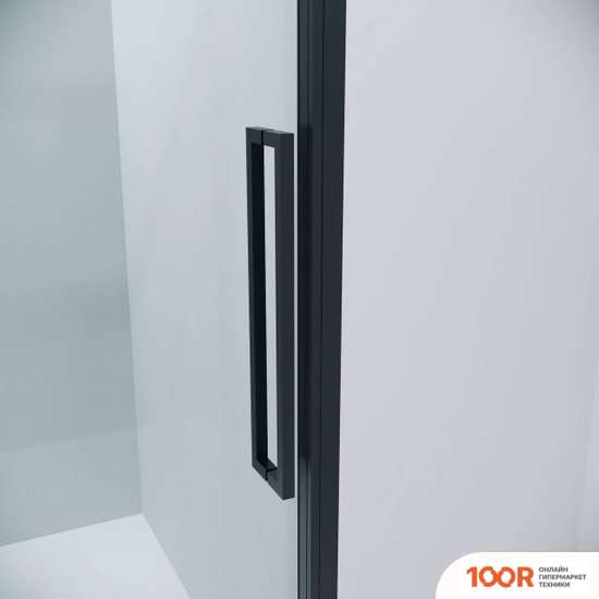 Grossman COSMO 110X70X195 120.K33.02.1170.21.00 (ЧЕРНЫЙ МАТОВЫЙ/ПРОЗРАЧНОЕ СТЕКЛО) (55437)