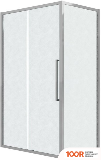 Grossman COSMO 110X70X195 120.K33.02.1170.10.02 (ХРОМ/СТЕКЛО ШИНШИЛЛА) (55436)