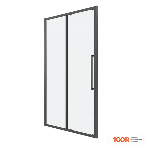 Grossman COSMO 110X195 100.K33.02.110.42.00 (ГРАФИТ САТИН/СТЕКЛО ПРОЗРАЧНОЕ) (55434)