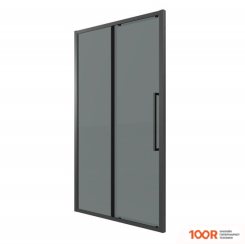 Grossman COSMO 110X195 100.K33.02.110.21.10 (ЧЕРНЫЙ МАТОВЫЙ/СТЕКЛО ТОНИРОВАННОЕ) (55432)