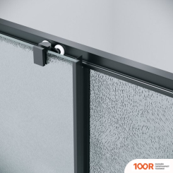 Grossman COSMO 110X195 100.K33.02.110.21.02 (ЧЕРНЫЙ МАТОВЫЙ/ШИНШИЛЛА СТЕКЛО) (55431)