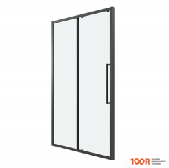 Grossman COSMO 110X195 100.K33.02.110.21.00 (ЧЕРНЫЙ МАТОВЫЙ/СТЕКЛО ПРОЗРАЧНОЕ) (55430)