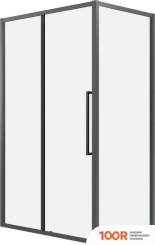 Grossman COSMO 100Х195 200.K33.02.100.42.00 (ГРАФИТ САТИН/СТЕКЛО ПРОЗРАЧНОЕ) (55427)