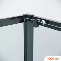 Grossman COSMO 100Х195 200.K33.02.100.42.00 (ГРАФИТ САТИН/СТЕКЛО ПРОЗРАЧНОЕ) (55427)