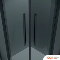 Grossman COSMO 100X100X195 301.K33.02.1010.21.10 (ЧЕРНЫЙ МАТОВЫЙ/ТОНИРОВАННОЕ СТЕКЛО) (55390)