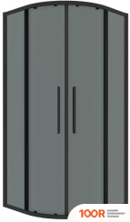 Grossman COSMO 100X100X195 301.K33.02.1010.21.10 (ЧЕРНЫЙ МАТОВЫЙ/ТОНИРОВАННОЕ СТЕКЛО) (55390)