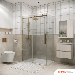 Grossman CLASSIC 90X195 200.K33.04.90.32.00 (ЗОЛОТО САТИН/СТЕКЛО ПРОЗРАЧНОЕ) (55370)