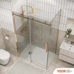 Grossman CLASSIC 90X195 200.K33.04.90.32.00 (ЗОЛОТО САТИН/СТЕКЛО ПРОЗРАЧНОЕ) (55370)