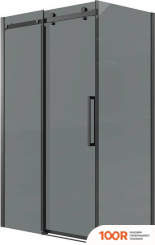 Grossman CLASSIC 90X195 200.K33.04.90.21.10 (ЧЕРНЫЙ МАТОВЫЙ/СТЕКЛО ТОНИРОВАННОЕ) (55369)