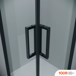 Grossman CLASSIC 80X80X195 300.K33.04.8080.21.00 (ЧЕРНЫЙ МАТОВЫЙ/ПРОЗРАЧНОЕ СТЕКЛО) (55365)