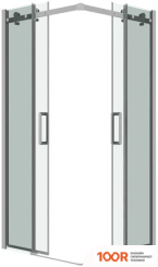 Grossman CLASSIC 80X80X195 300.K33.04.8080.10.00 (ХРОМ/ПРОЗРАЧНОЕ СТЕКЛО) (55364)