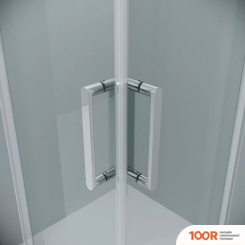 Grossman CLASSIC 80X80X195 300.K33.04.8080.10.00 (ХРОМ/ПРОЗРАЧНОЕ СТЕКЛО) (55364)