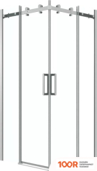 Grossman CLASSIC 80X80X195 300.K33.04.8080.10.00 (ХРОМ/ПРОЗРАЧНОЕ СТЕКЛО) (55364)