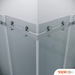 Grossman CLASSIC 80X80X195 300.K33.04.8080.10.00 (ХРОМ/ПРОЗРАЧНОЕ СТЕКЛО) (55364)