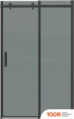 Grossman CLASSIC 120X195 100.K33.04.120.21.10 (ЧЕРНЫЙ МАТОВЫЙ/СТЕКЛО ТОНИРОВАННОЕ) (55332)