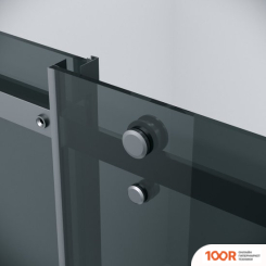 Grossman CLASSIC 120X195 100.K33.04.120.21.10 (ЧЕРНЫЙ МАТОВЫЙ/СТЕКЛО ТОНИРОВАННОЕ) (55332)