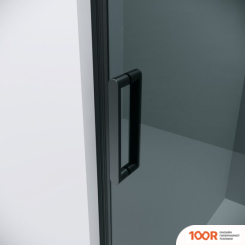 Grossman CLASSIC 120X195 100.K33.04.120.21.10 (ЧЕРНЫЙ МАТОВЫЙ/СТЕКЛО ТОНИРОВАННОЕ) (55332)