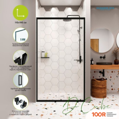 Domani-Spa DOORCUBE 110X190 DS04DCB110L0CL00.GT-BLACK (55082)