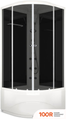 Domani-Spa DELIGHT 99 HIGH 90X90 С ГИДРОМАССАЖЕМ (ТОНИРОВАННОЕ/ЧЕРНЫЙ) (55057)