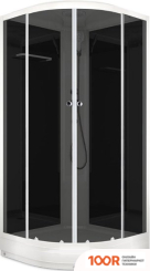 Domani-Spa DELIGHT 99 90Х90 С ГИДРОМАССАЖЕМ (ТОНИРОВАННОЕ СТЕКЛО/ЧЕРНЫЙ) (55047)