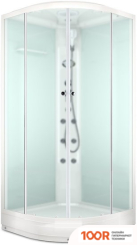 Domani-Spa DELIGHT 99 90Х90 С ГИДРОМАССАЖЕМ (МАТОВОЕ СТЕКЛО/БЕЛЫЙ) (55046)