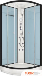 Domani-Spa DELIGHT 99 90X90 С ГИДРОМАССАЖЕМ (ПРОЗРАЧНОЕ СТЕКЛО/ГОЛУБОЙ) (55044)