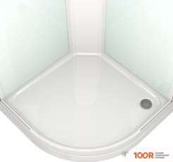 Domani-Spa DELIGHT 99 90X90 (ПРОЗРАЧНОЕ СТЕКЛО/ЧЕРНЫЙ) (55041)