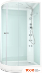 Domani-Spa DELIGHT 128 120X80 R С ГИДРОМАССАЖЕМ (САТИН-МАТИР. СТЕКЛО/БЕЛЫЙ) (55013)