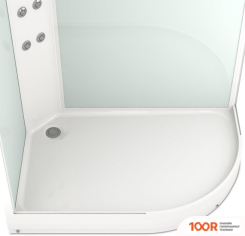 Domani-Spa DELIGHT 128 120X80 L С ГИДРОМАССАЖЕМ (САТИН-МАТИР. СТЕКЛО/БЕЛЫЙ) (55008)