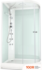 Domani-Spa DELIGHT 128 120X80 L С ГИДРОМАССАЖЕМ (САТИН-МАТИР. СТЕКЛО/БЕЛЫЙ) (55008)